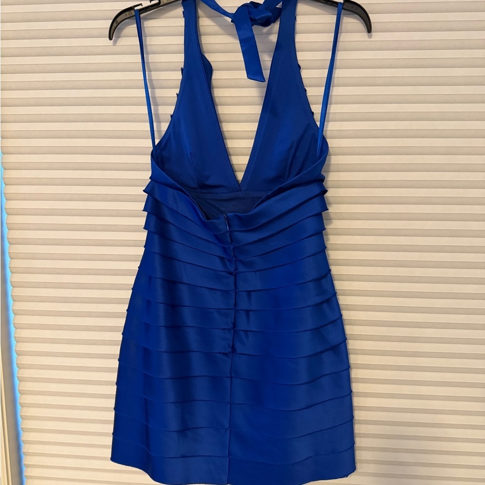 BCBGMaxAzria Royal Blue Halter Dress - Picture 9 of 10